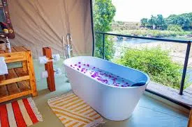 Luxury accomodation on Kenya honeymoon safaris, Serenity Mara Camp